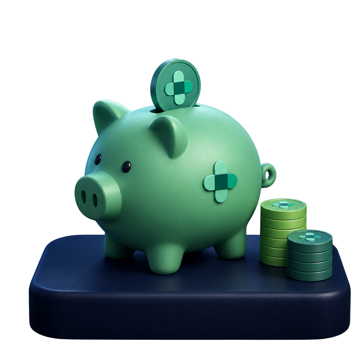 3D Piggy Bank - Transparent (1)